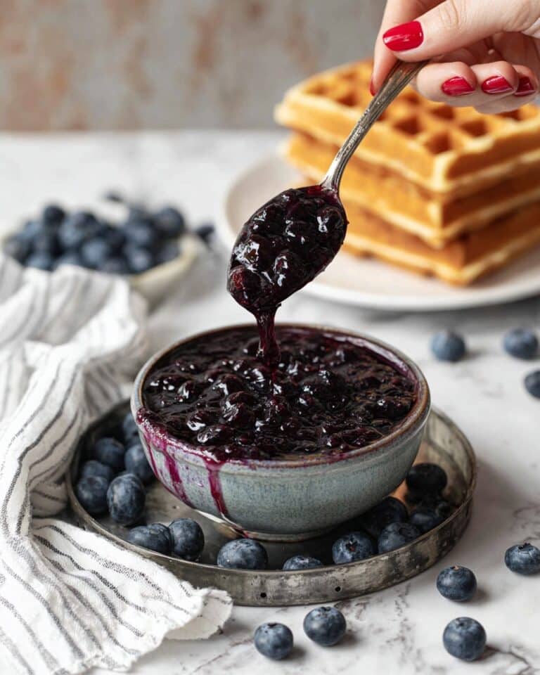 Homemade Blueberry Pancake Syrup Recipe