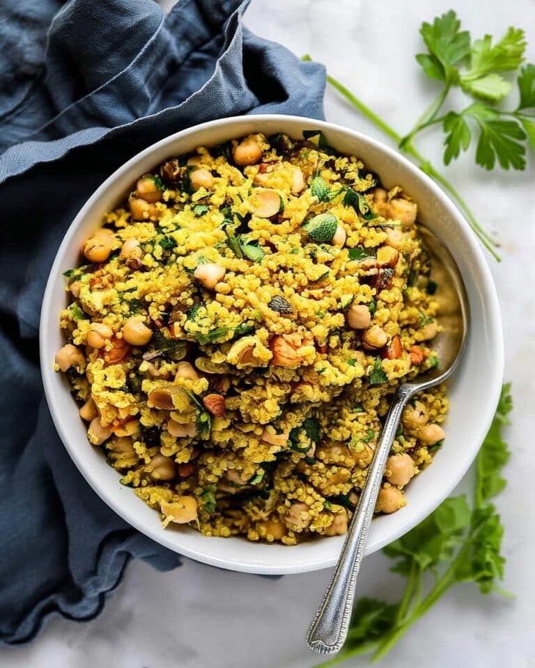 Simple Curry-Spiced Quinoa with Herbs, Raisins, and Chickpeas Recipe