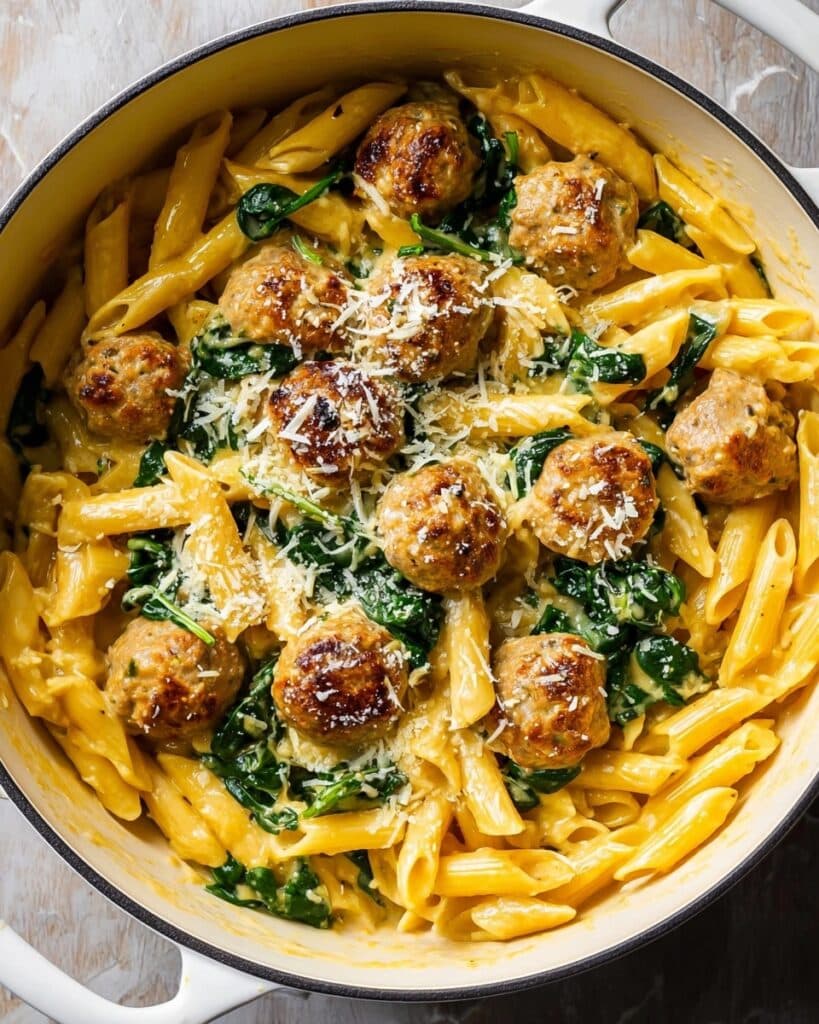 Sausage Meatball and Pumpkin Pasta Recipe