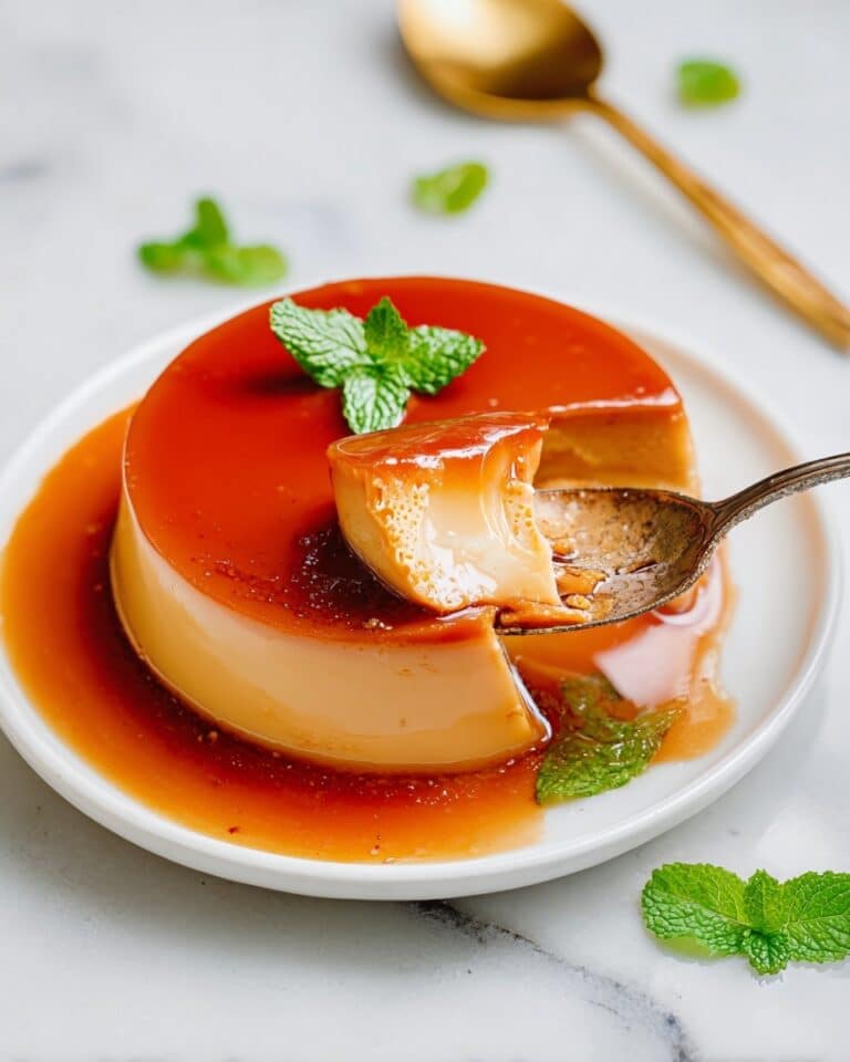 Vegan Creme Caramel with Salted Coconut Crumble Recipe