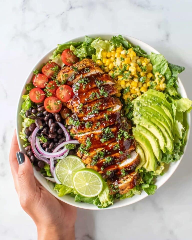 BBQ Chicken Salad with Cilantro Lime Dressing Recipe