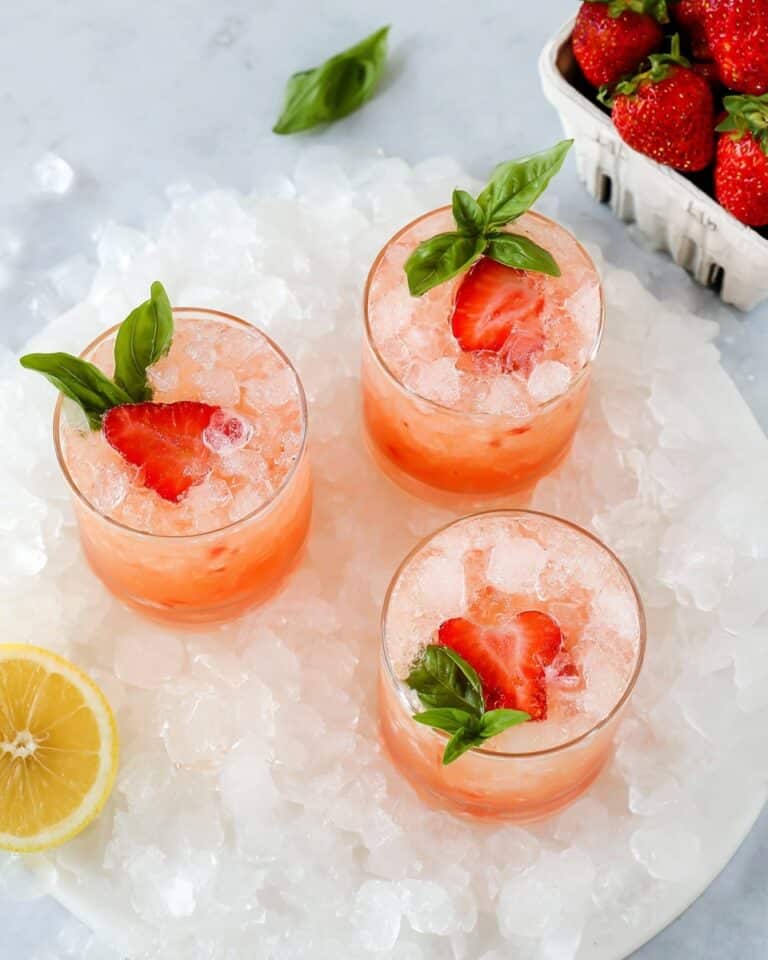 Strawberry Basil Vodka Smash Recipe
