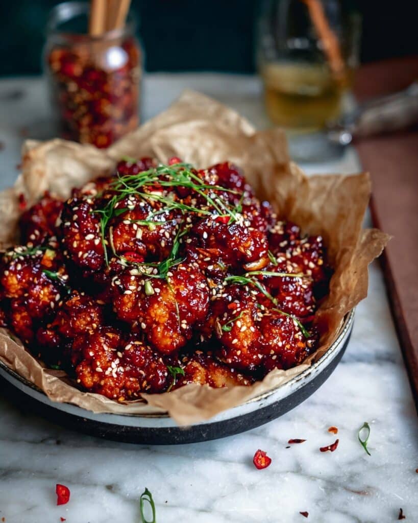 Korean Fried Chicken with Spicy Gochujang Sauce Recipe