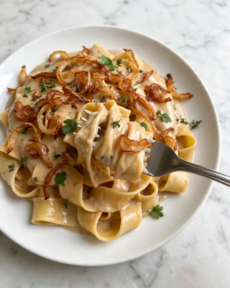 Creamy Caramelized Onion Pasta Recipe