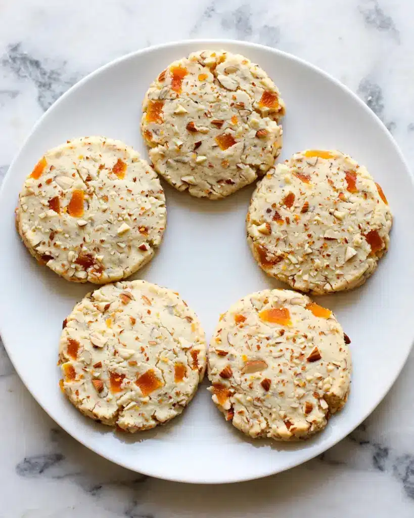 Apricot Almond Shortbread Cookies Recipe