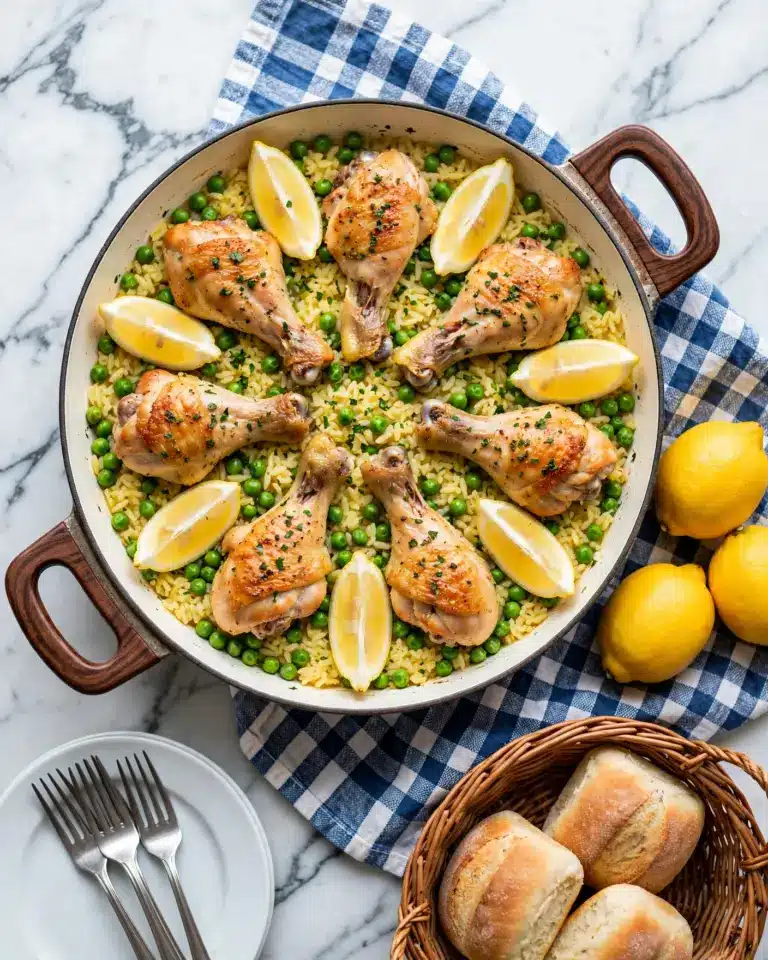Easy One-Pan Lemon Parmesan Chicken & Orzo Recipe