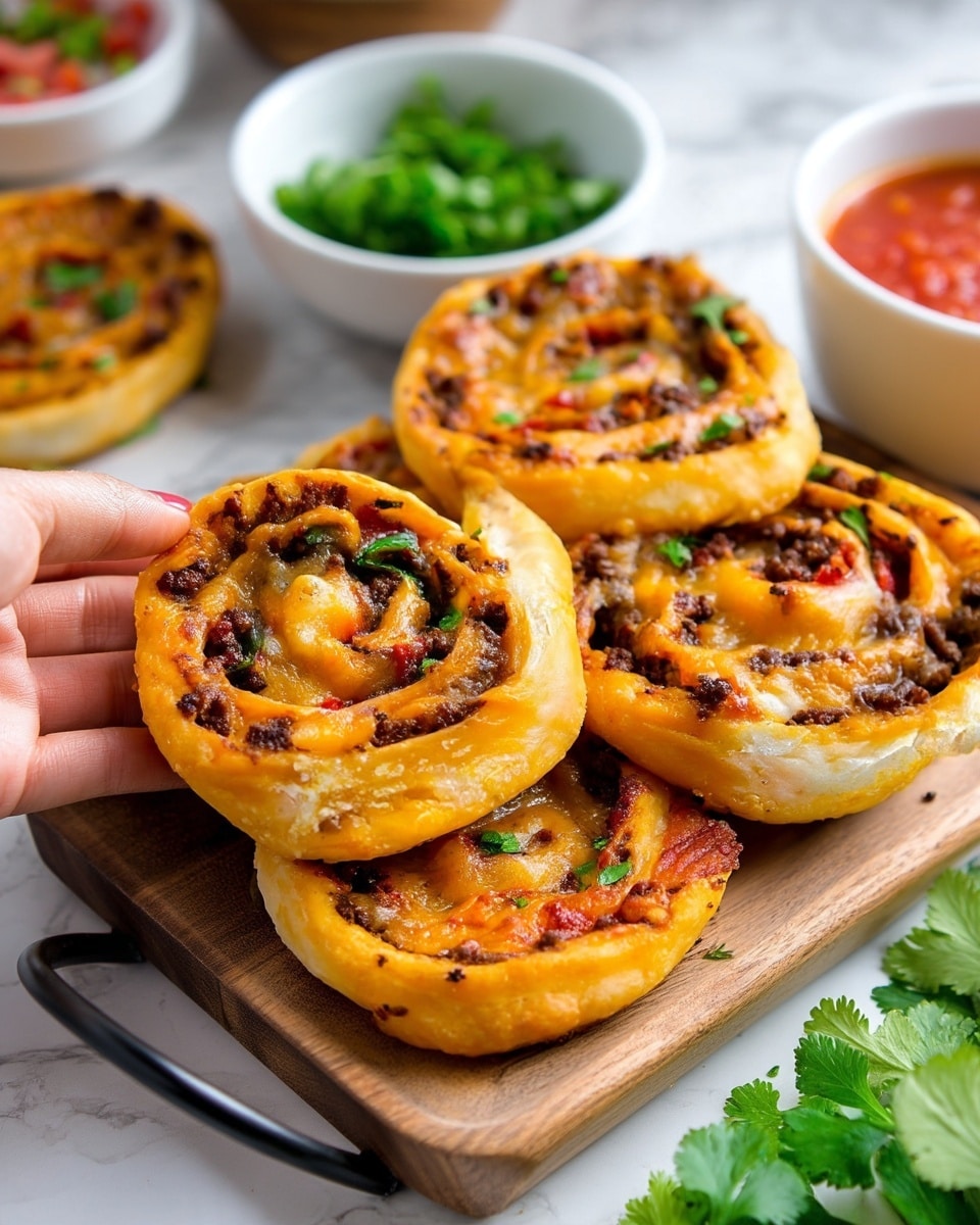 Cheesy Taco Pinwheels Recipe