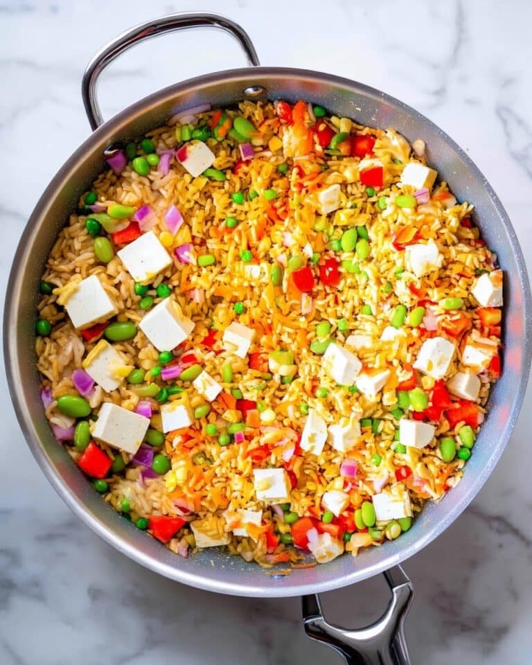 Tofu Fried Rice with Thai Red Curry Sauce Recipe
