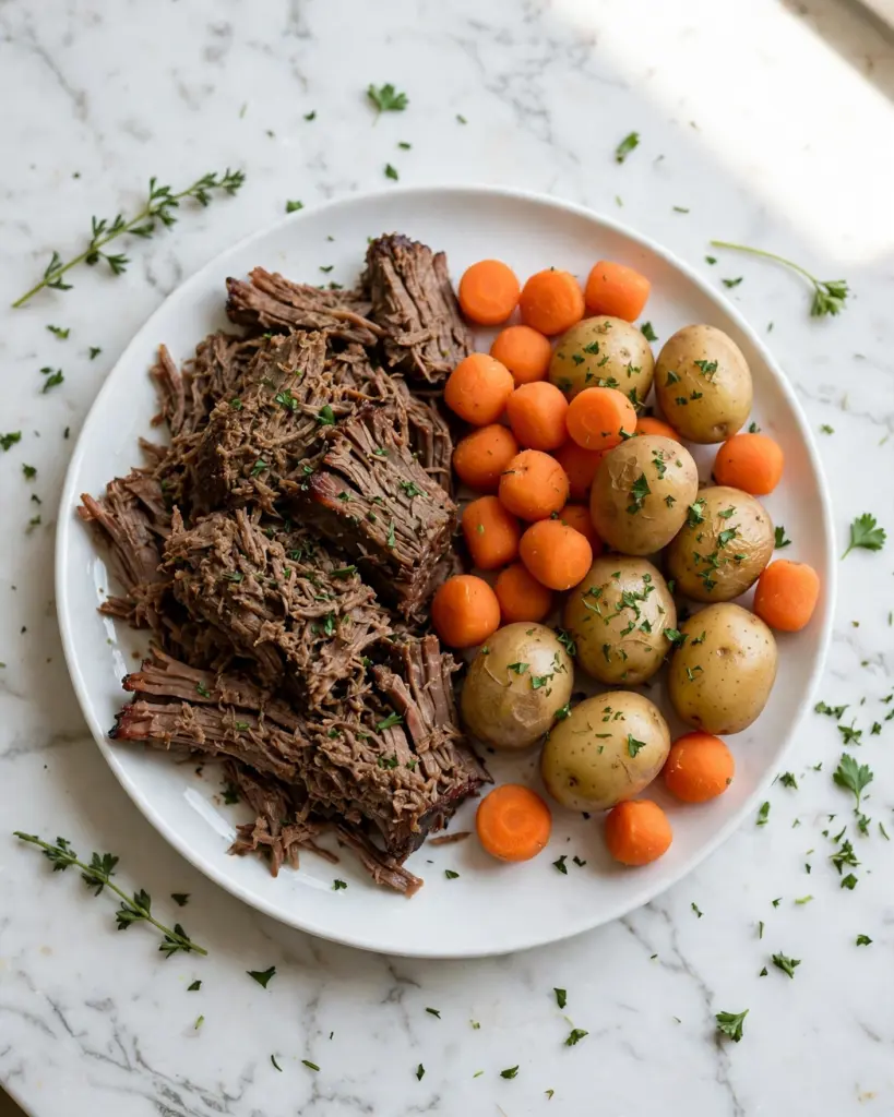 Dutch Oven Pot Roast with Carrots and Potatoes Recipe