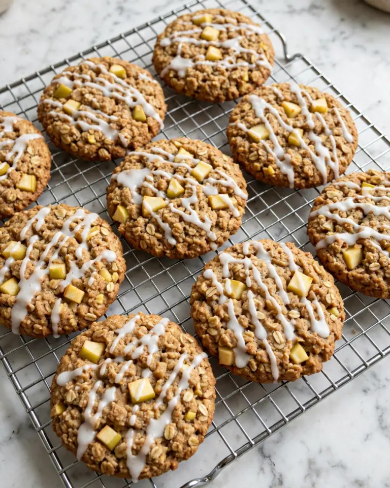 Apple Cinnamon Oatmeal Cookies with Maple Glaze Recipe