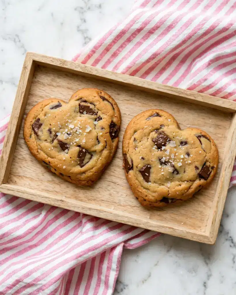 Chocolate Chip Heart-Shaped Cut Out Cookies Recipe