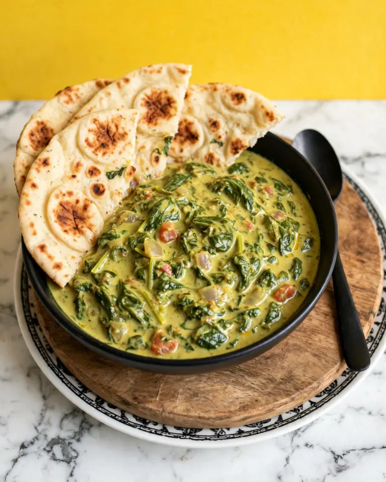 Indian Creamed Spinach with Coconut and Spices Recipe