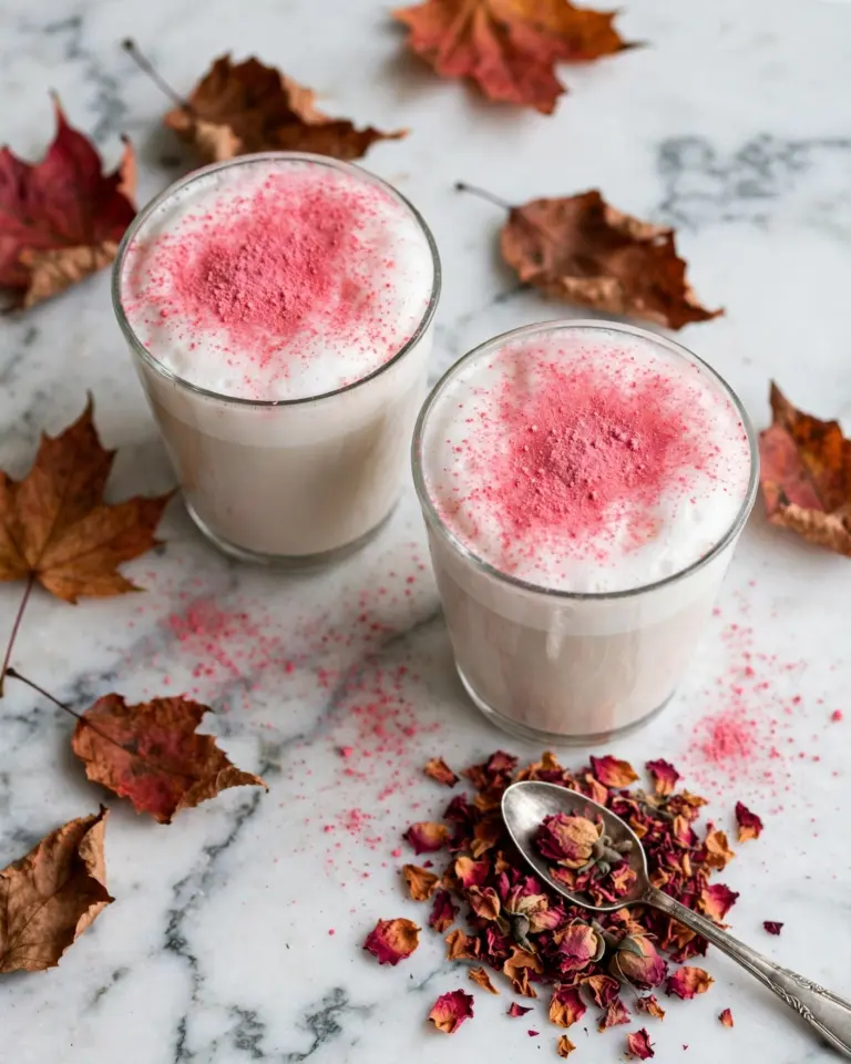 Rose Milk Tea | Rose Tea Latte Recipe