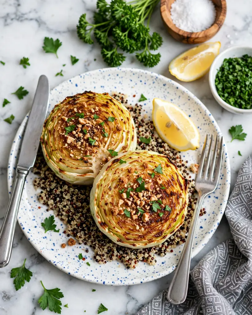 Maple Mustard Cabbage Steaks Recipe