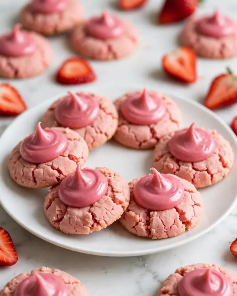 Strawberry Kiss Cookies Recipe