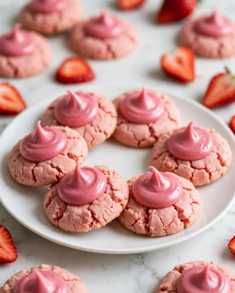 Strawberry Kiss Cookies Recipe