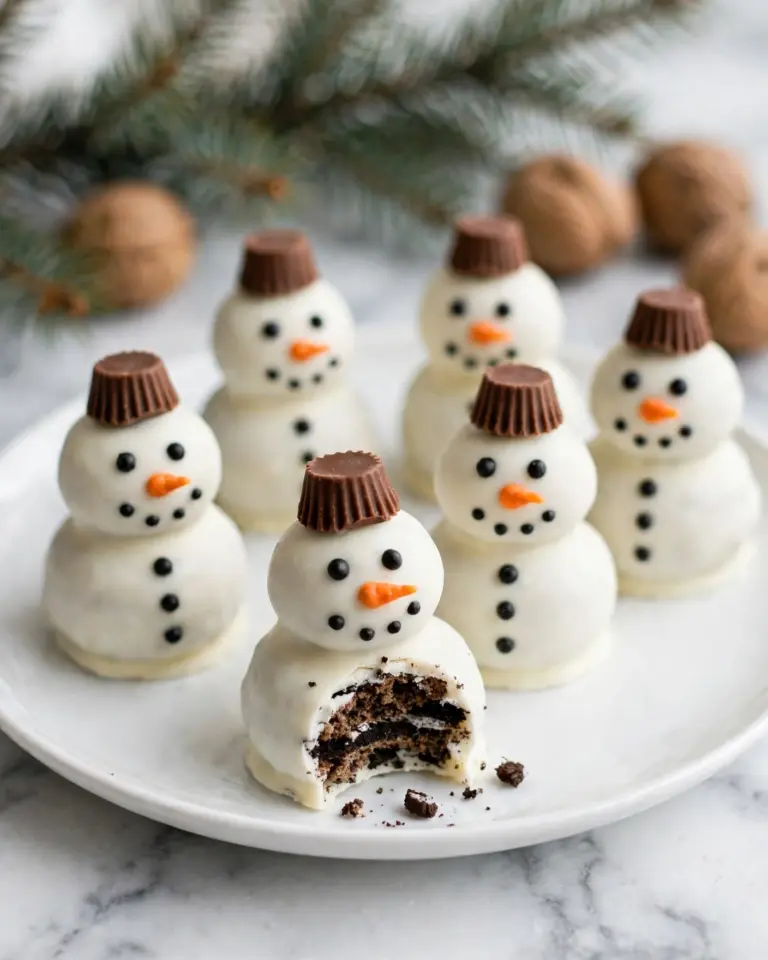 Snowman Oreo Balls Recipe