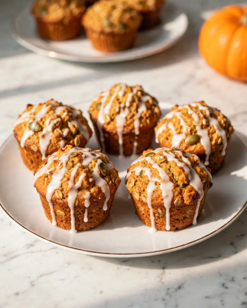 Healthy Pumpkin Carrot Apple Muffins Recipe