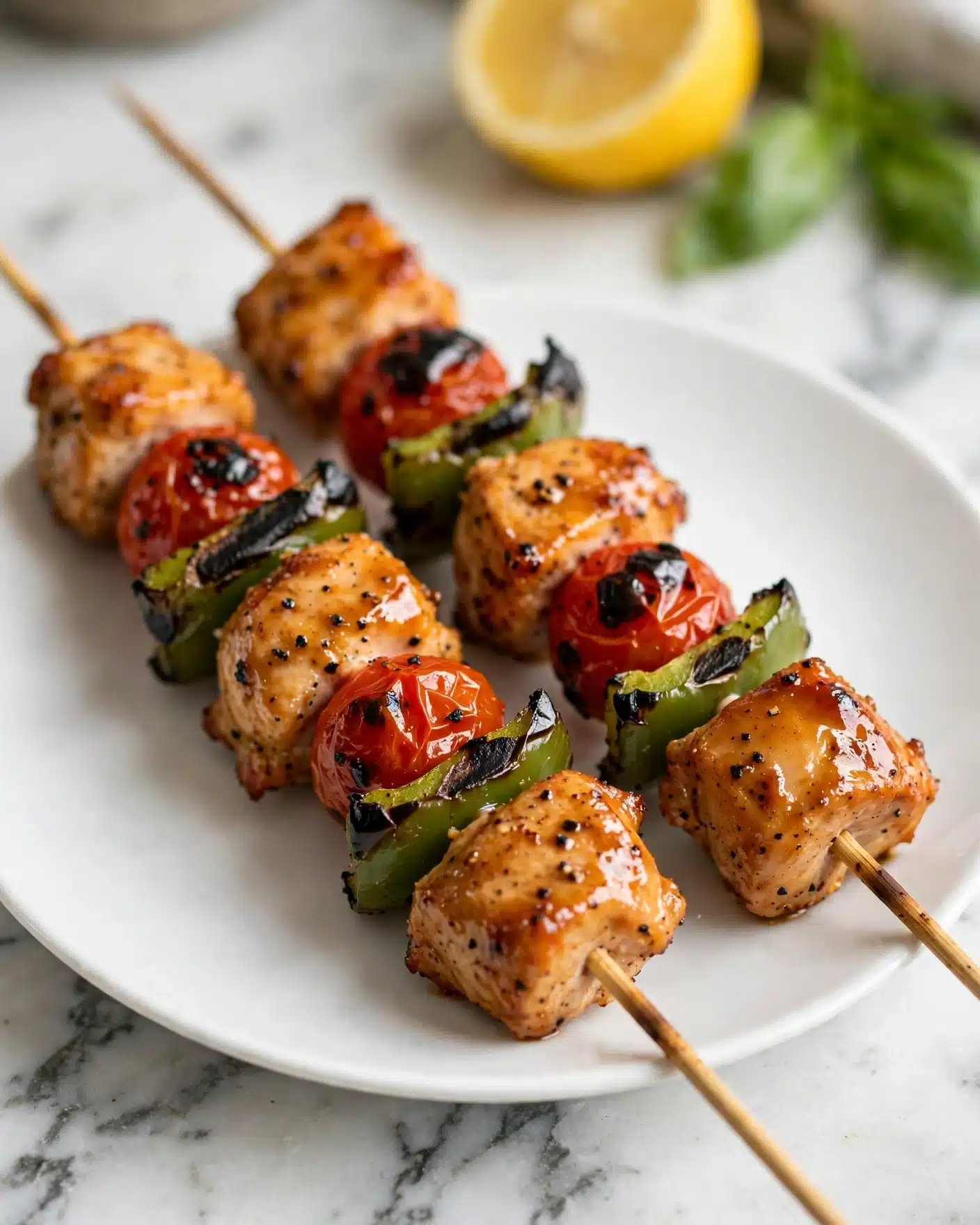 Jalapeno Peach Chicken Skewers Recipe
