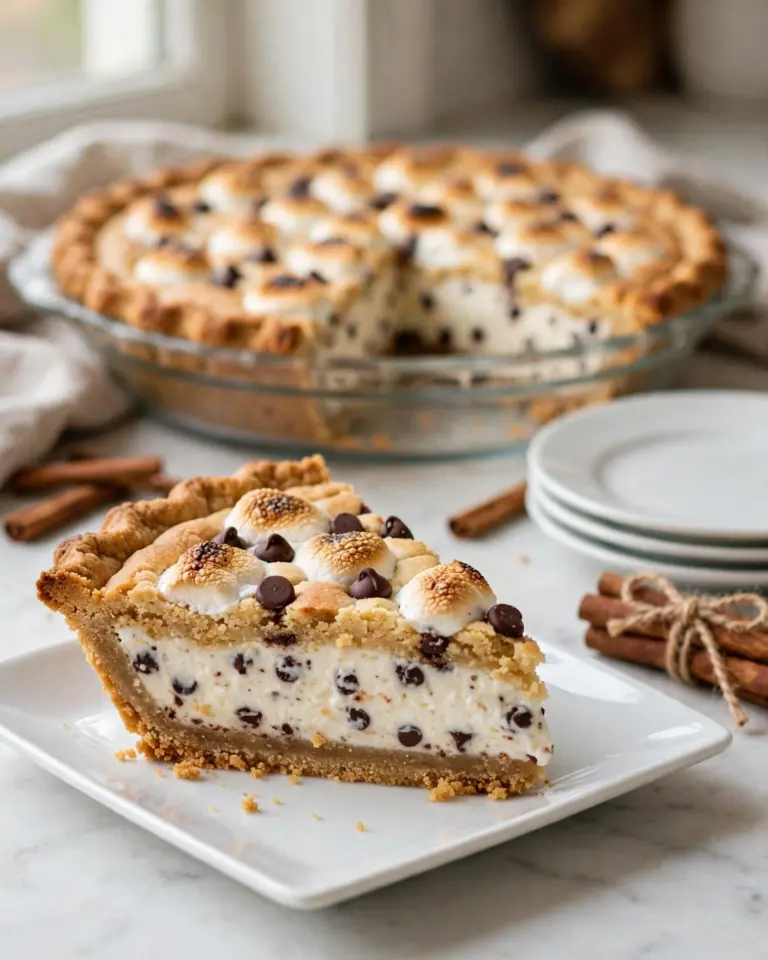 S'mores Pie With Marshmallow Fluff Recipe
