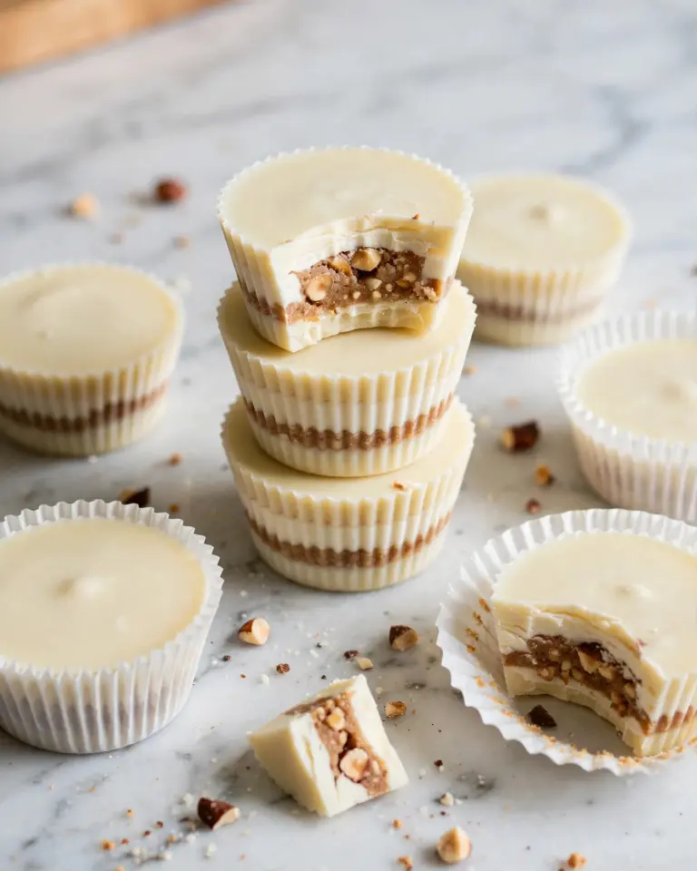 White Chocolate Peanut Butter Cups (Gluten-Free, Less Sugar) Recipe