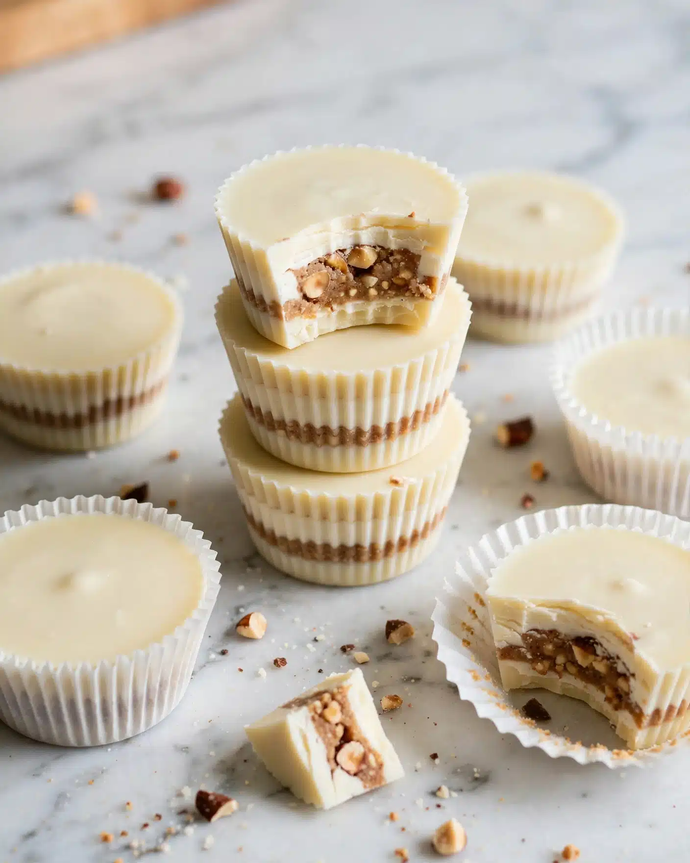 White Chocolate Peanut Butter Cups (Gluten-Free, Less Sugar) Recipe