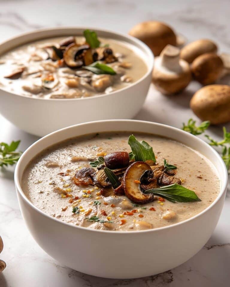 Creamy White Bean and Mushroom Soup Recipe