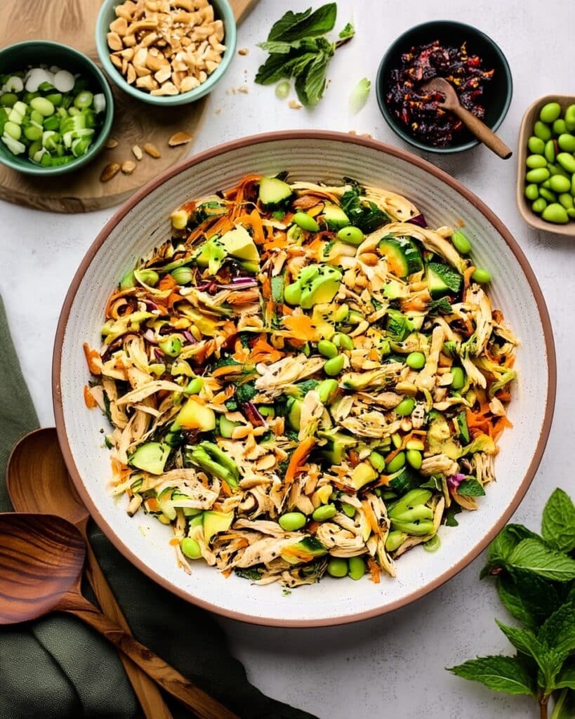 Asian-Inspired Chicken Salad with Sesame Ginger Dressing Recipe