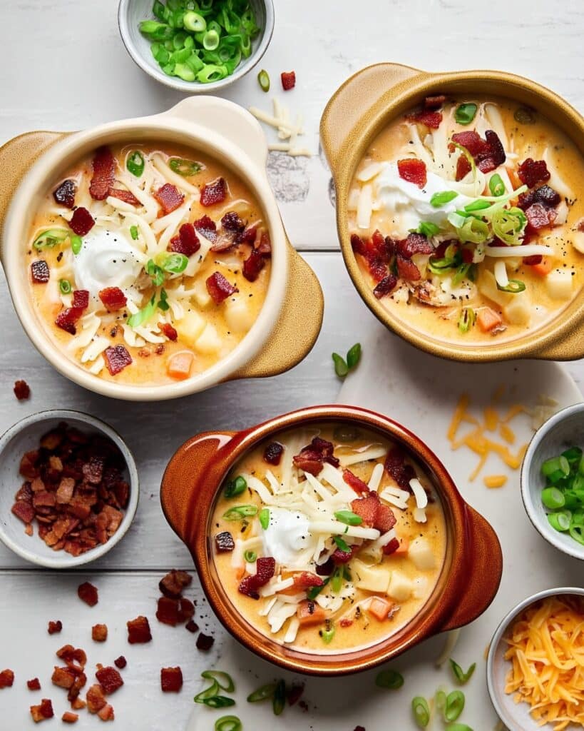 Next-Level Creamy Potato Soup with Bacon and Cheddar Recipe
