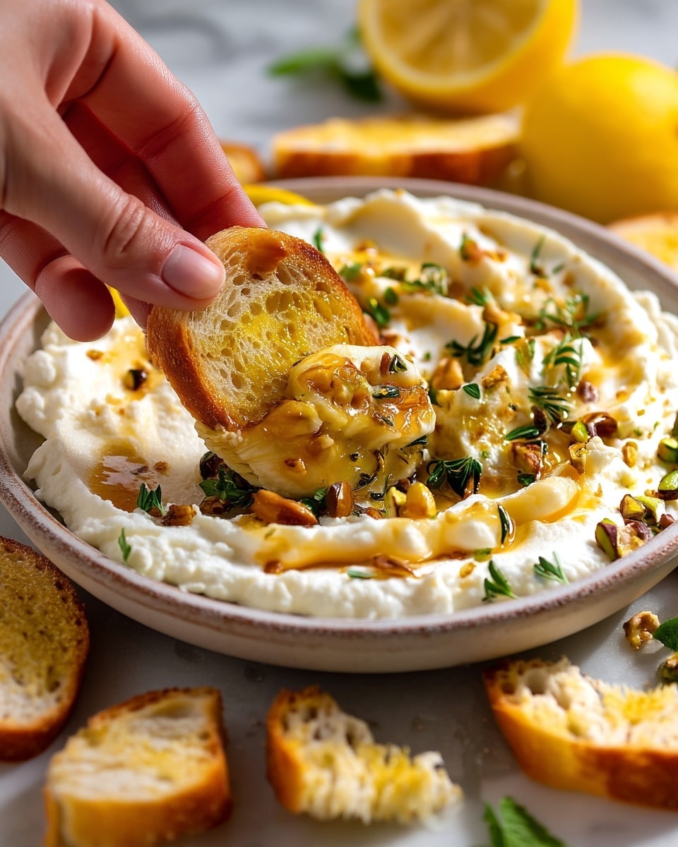 Ricotta Lemon Honey Dip Recipe