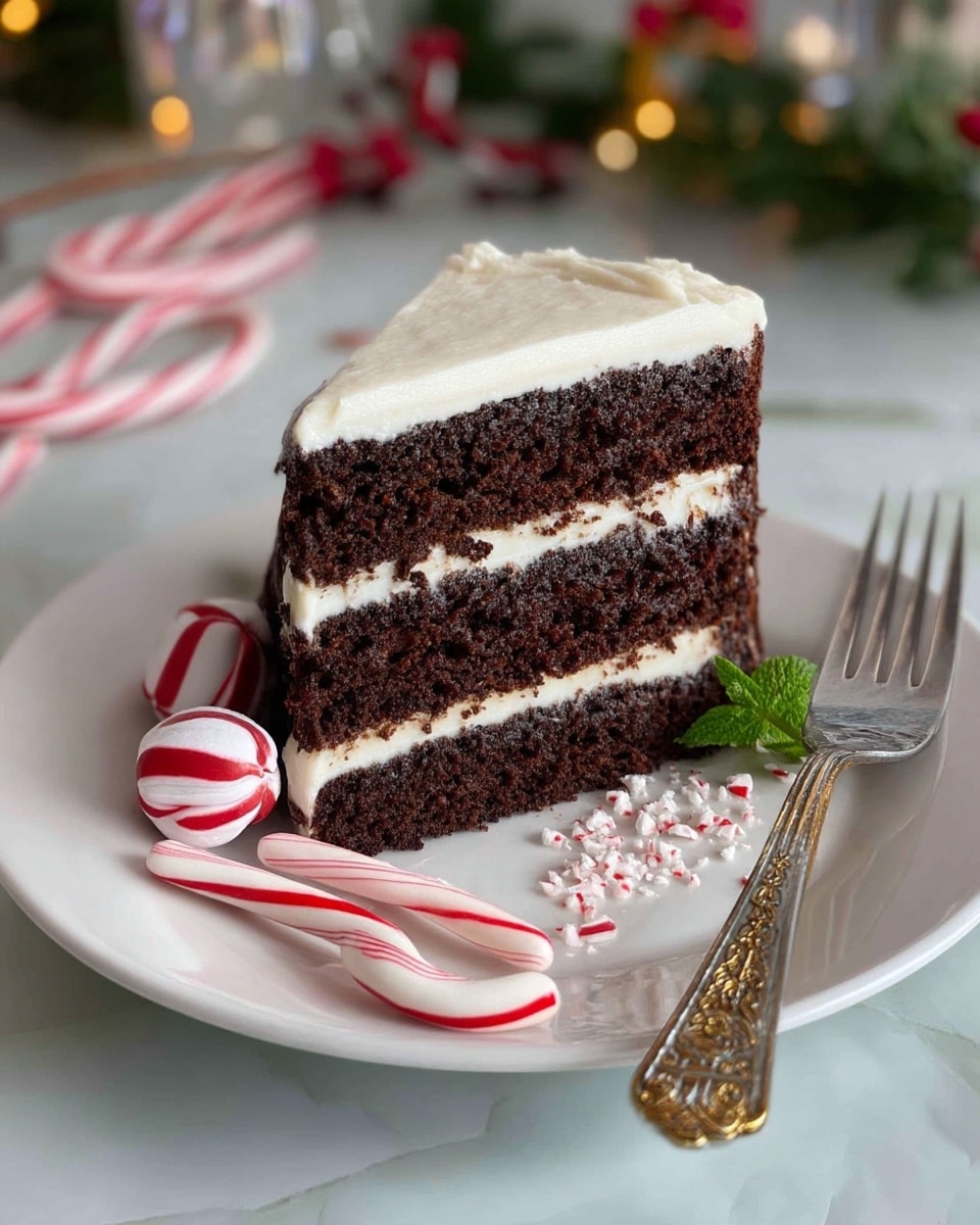 Moist Peppermint Fudge Cake Recipe
