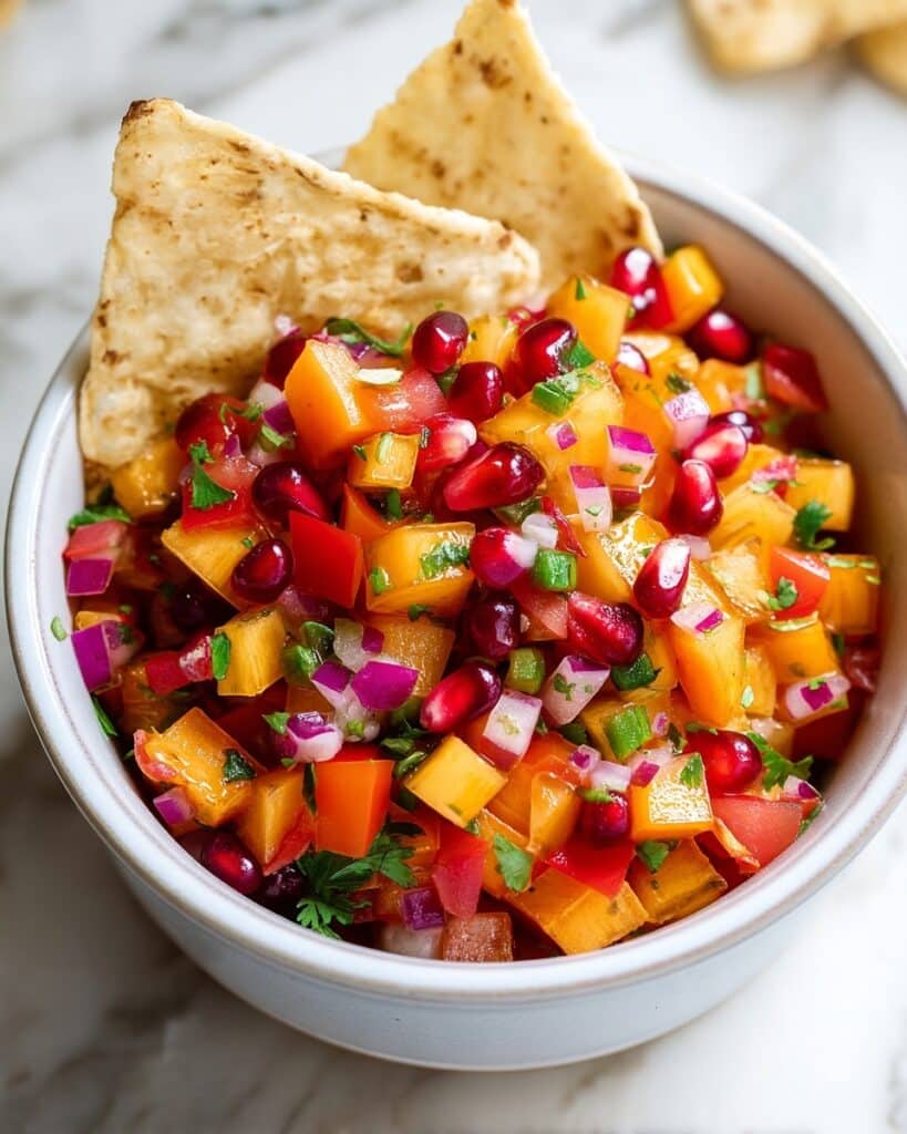Persimmon Pomegranate Salsa Recipe