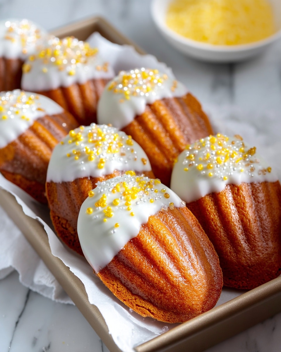 Chocolate Dipped Ginger Madeleines (Made with Fresh Ginger) Recipe