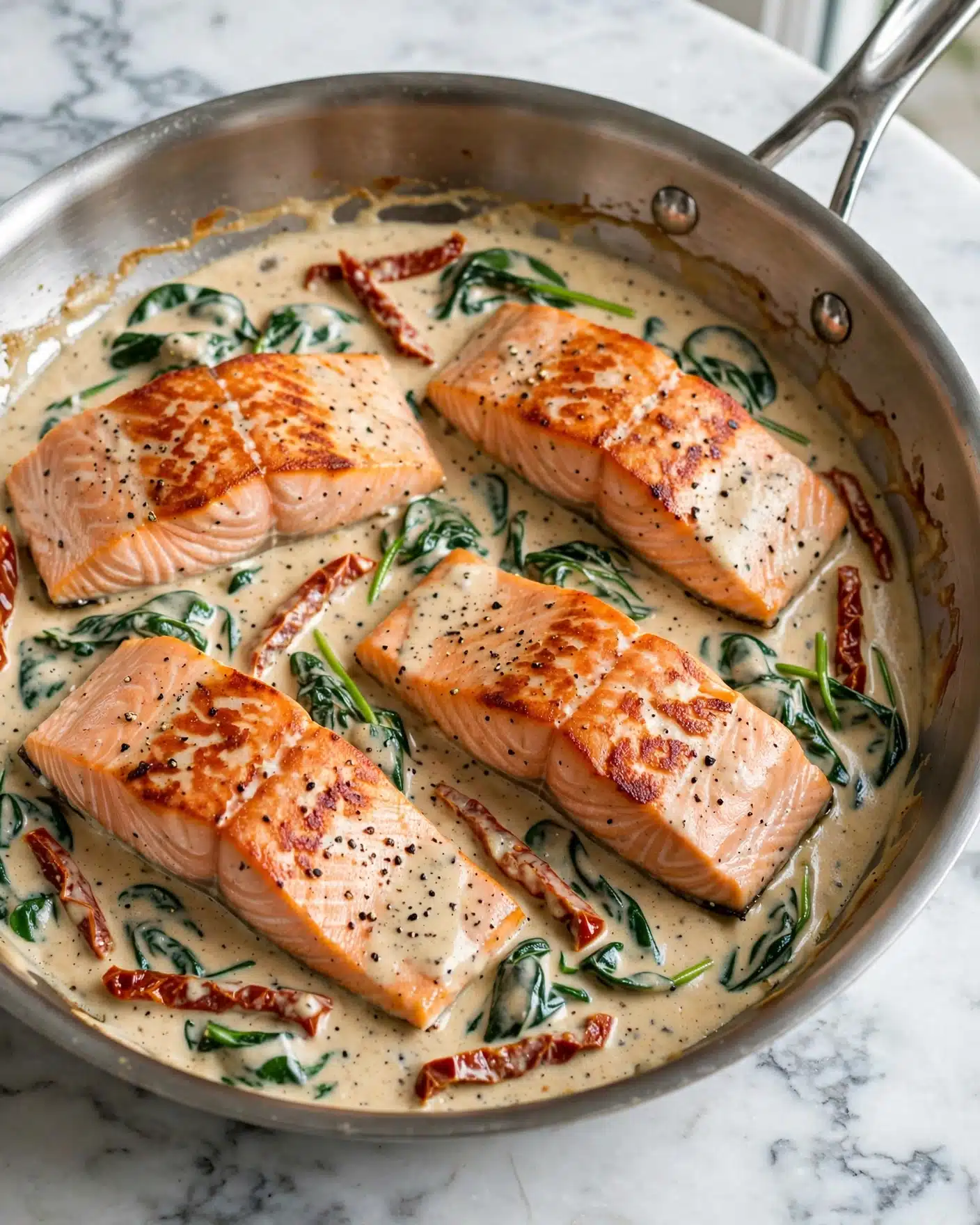 Insanely Good Creamy Tuscan Garlic Salmon Recipe