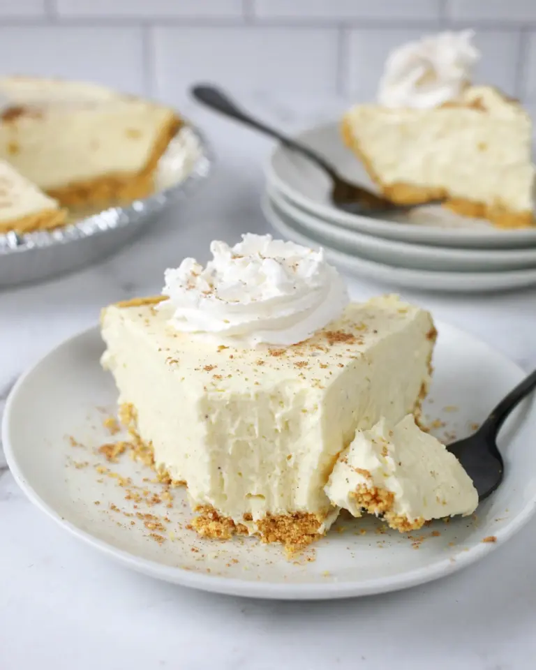 No Bake Eggnog Pie Recipe