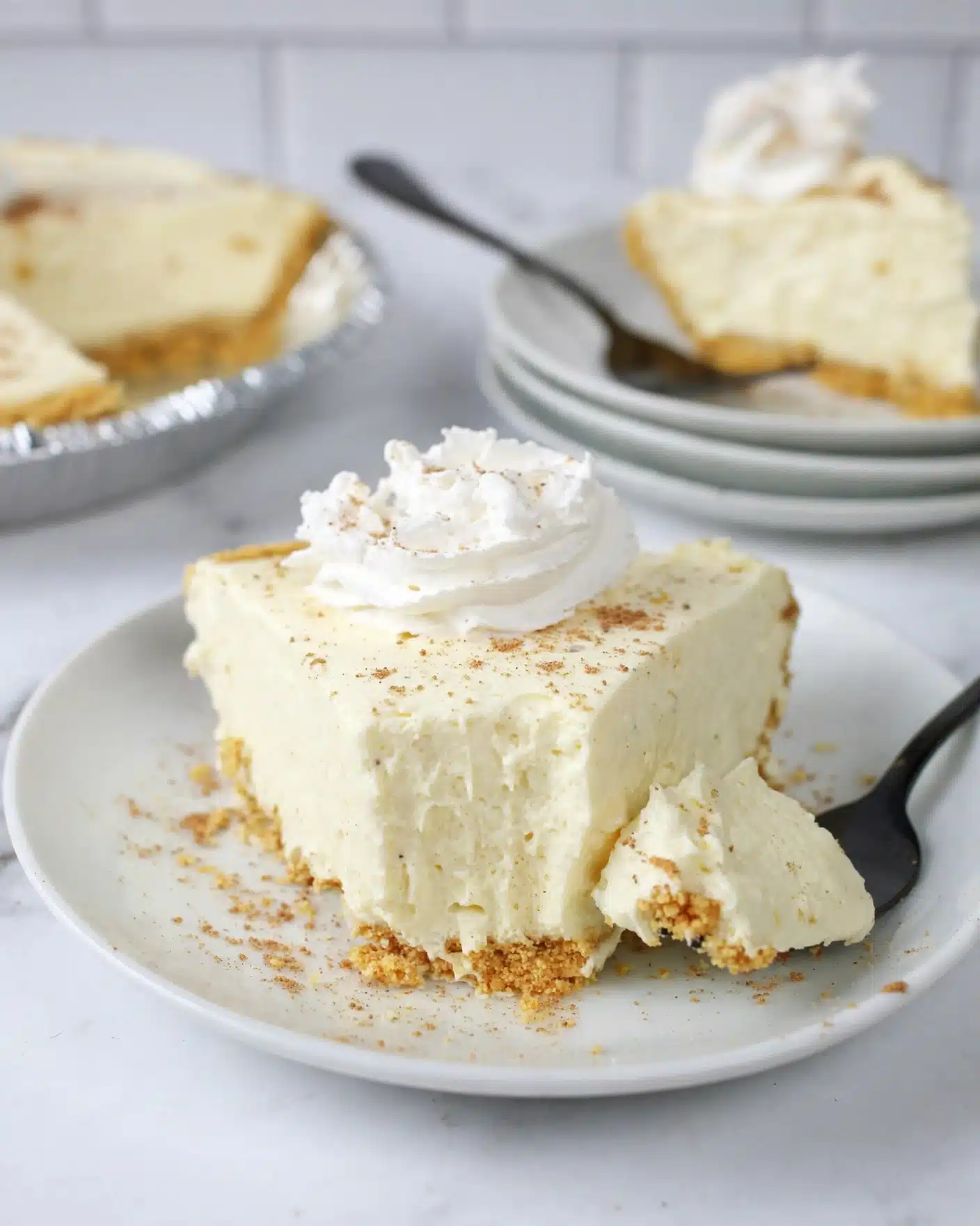 No Bake Eggnog Pie Recipe