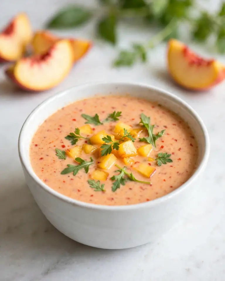 Chilled Peach Soup Recipe