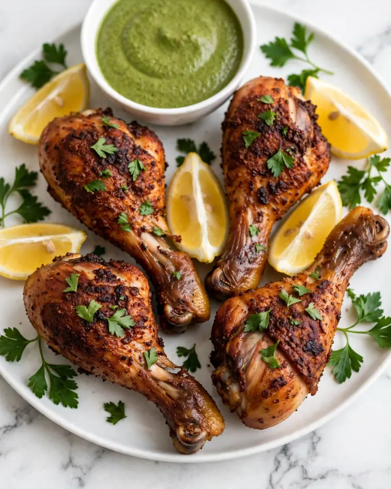 Peruvian Lime & Spice Roasted Chicken Wings with Aji Verde Recipe
