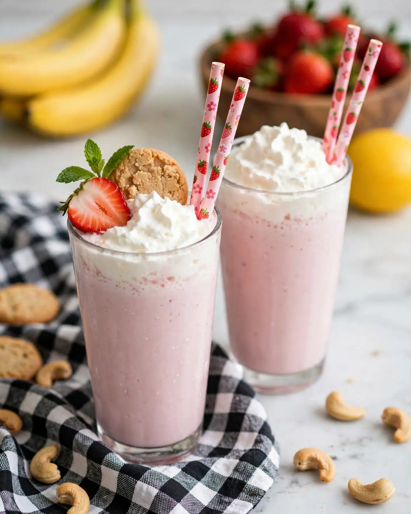 Vegan Strawberry Cheesecake Smoothie Recipe