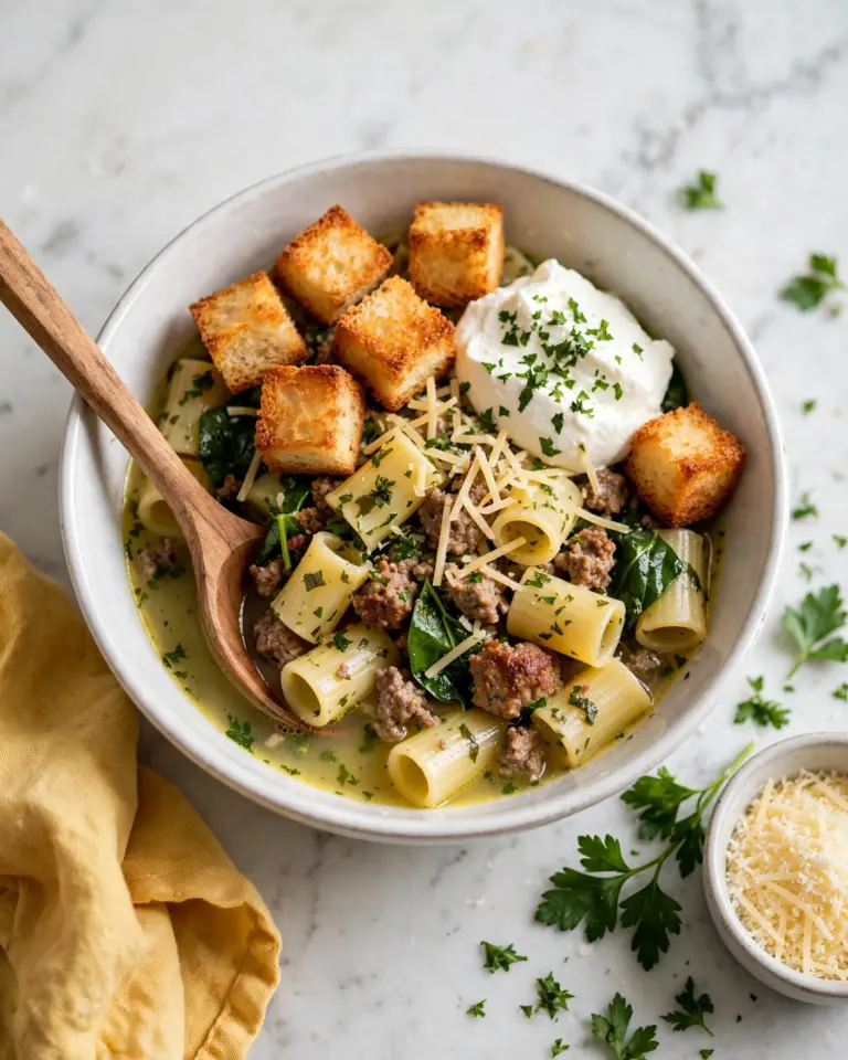 Easy Butternut Squash Lasagna Soup Recipe