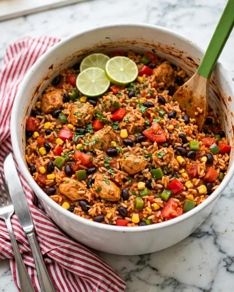 Cheesy Southwest Chicken and Rice Recipe