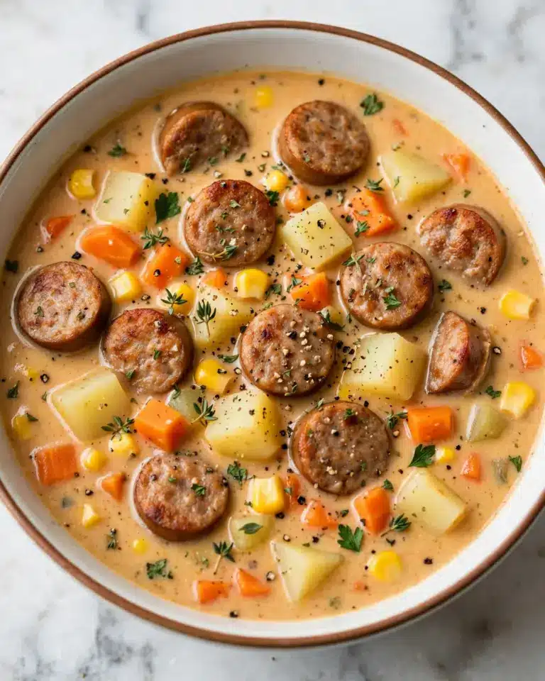 Creamy Kielbasa Potato Soup Recipe